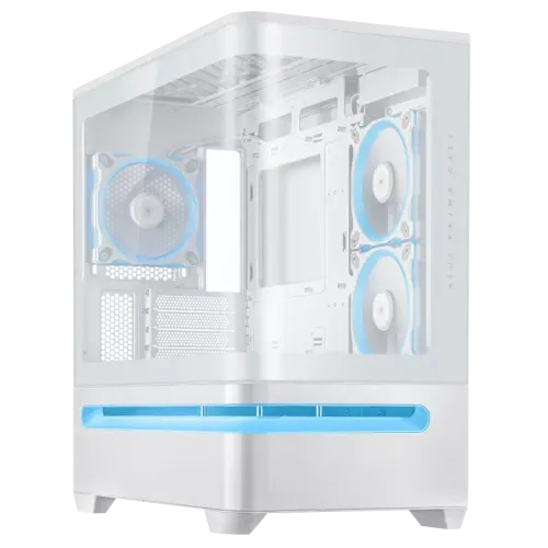 ASUS Prime AP202 ARGB mATX Mid Tower Gaming Casing White ASUS Prime AP202 ARGB mATX Mid Tower Gaming Casing White