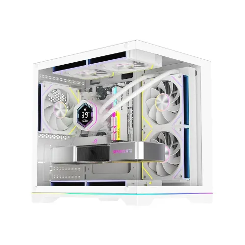 PC Power Darkion Infinity WH mATX Mid Tower Gaming Casing PC Power Darkion Infinity WH mATX Mid Tower Gaming Casing