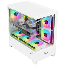 Carbono CG360TB White M-ATX Mid Tower Gaming Casing