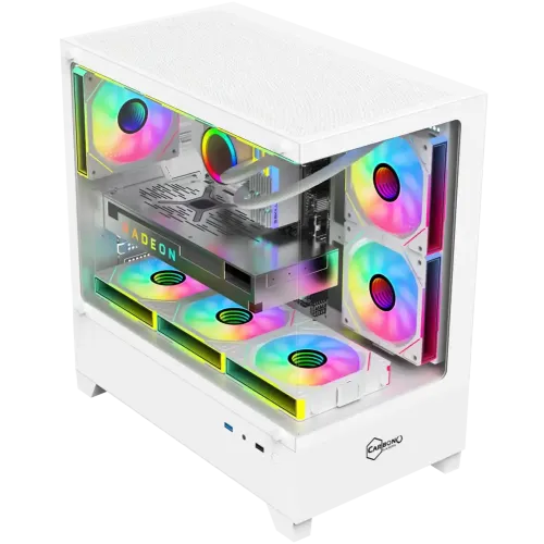 Carbono CG360TB White M-ATX Mid Tower Gaming Casing Carbono CG360TB White M-ATX Mid Tower Gaming Casing