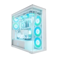 Arctic Xtender VG E-ATX Mid Tower Casing White With Vertical GPU Mounting Kit