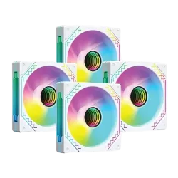 PC Power IRISH INFINITY F40 4 In 1 ARGB Casing Cooling Fan White PC Power IRISH INFINITY F40 4 In 1 ARGB Casing Cooling Fan White