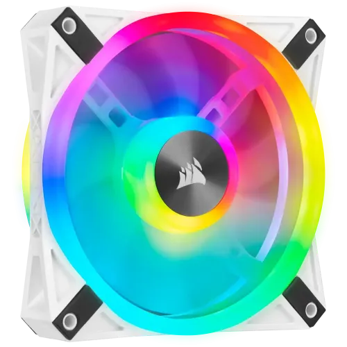 Corsair iCUE QL120 RGB 120mm PWM White Single Case Fan