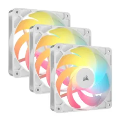 Corsair RS120-R ARGB 3 in 1 120mm PWM Casing Cooling Fan White Corsair RS120-R ARGB 3 in 1 120mm PWM Casing Cooling Fan White