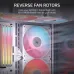 Corsair RS120-R ARGB 3 in 1 120mm PWM Casing Cooling Fan White Corsair RS120-R ARGB 3 in 1 120mm PWM Casing Cooling Fan White
