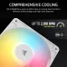 Corsair RS120-R ARGB 3 in 1 120mm PWM Casing Cooling Fan White Corsair RS120-R ARGB 3 in 1 120mm PWM Casing Cooling Fan White