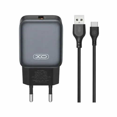XO L152 EU 18W Fast Charger Adapter with Type-C Cable