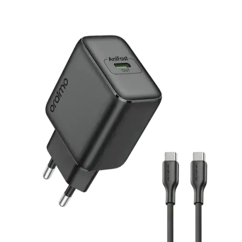 Oraimo 25w GaN Ultra Fast Type-C Charger Adapter Oraimo 25w GaN Ultra Fast Type-C Charger Adapter