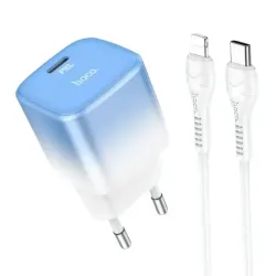 Hoco C101A Charger Adapter with Type C to Lightning Cable Hoco C101A Charger Adapter with Type C to Lightning Cable