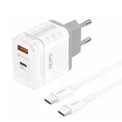 FONENG EU61 30W Dual Port Charger Adapter With Type-C Cable FONENG EU61 30W Dual Port Charger Adapter With Type-C Cable