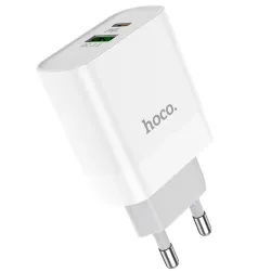 Hoco C80A 20W Dual Port Charger Adapter Hoco C80A 20W Dual Port Charger Adapter
