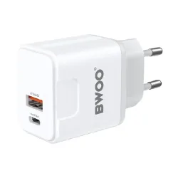 BWOO BO-CDA157C-C 20W 2-Port Fast Charger Adapter BWOO BO-CDA157C-C 20W 2-Port Fast Charger Adapter