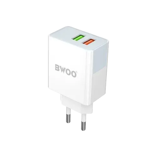BWOO BO-CDA132 30W 2 Port Fast Wall Charger Adapter