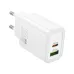 Hoco N61 Gentle 20W Dual Port Charger Adapter with Type-C to Type-C Cable Hoco N61 Gentle 20W Dual Port Charger Adapter with Type-C to Type-C Cable