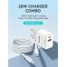 BWOO BO-CDA157C-L 20W 2 Port Fast Charger Adapter With Cable BWOO BO-CDA157C-L 20W 2 Port Fast Charger Adapter With Cable