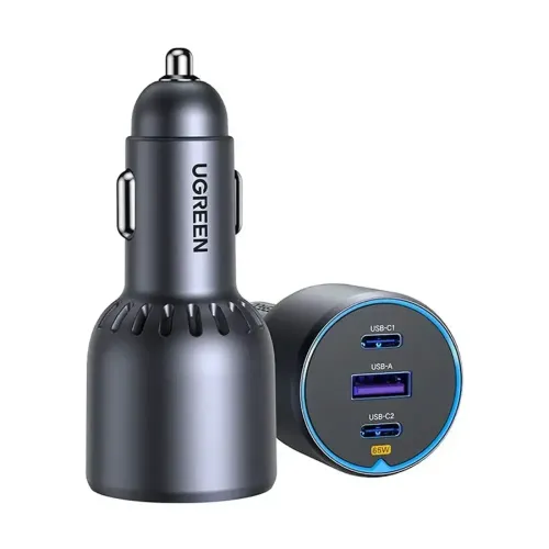 Ugreen EC703 75W 3 Port Fast Car Charger #35024
