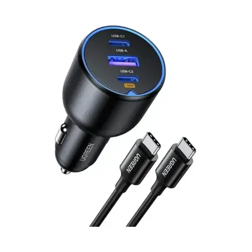Ugreen EC705 130W 3 Port Fast Car Charger #55511