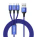 Baseus Rapid Series 3-in-1 Micro+Dual Lightning 3A Cable 1.2 Meter Baseus Rapid Series 3-in-1 Micro+Dual Lightning 3A Cable 1.2 Meter