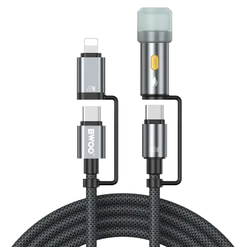 BWOO BO-X307 60W 1.2M 4-in-1 Type C Cable BWOO BO-X307 60W 1.2M 4-in-1 Type C Cable