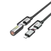 BWOO BO-X307 60W 1.2M 4-in-1 Type C Cable BWOO BO-X307 60W 1.2M 4-in-1 Type C Cable