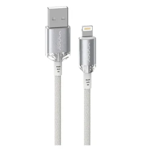 Vyvylabs VCSUL-01 Crystal Series USB to Lightning 1M Fast Charging Cable White Vyvylabs VCSUL-01 Crystal Series USB to Lightning 1M Fast Charging Cable White