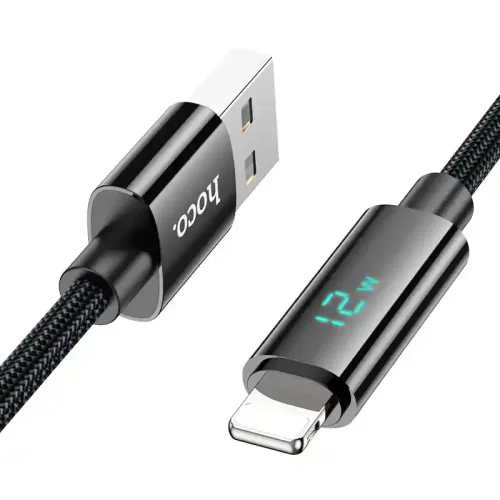 Hoco U125 Benefit USB-A to Lightning 12W Data Cable With Display Hoco U125 Benefit USB-A to Lightning 12W Data Cable With Display