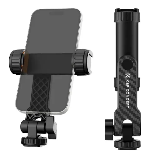 K&F Concept KF31.084 MS-12 Double Cold Shoe Mobile Holder K&F Concept KF31.084 MS-12 Double Cold Shoe Mobile Holder