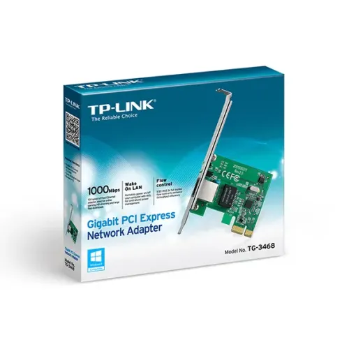 TP-Link TG-3468 10/100/1000 Pci Express Gigabit LAN Card TP-Link TG-3468 10/100/1000 Pci Express Gigabit LAN Card
