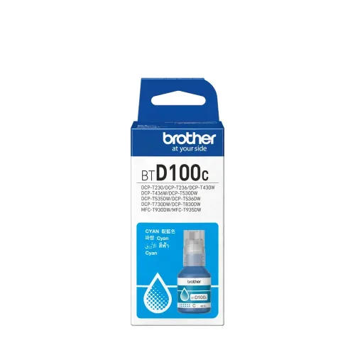 Brother BTD100C Cyan Ink Bottle Brother BTD100C Cyan Ink Bottle