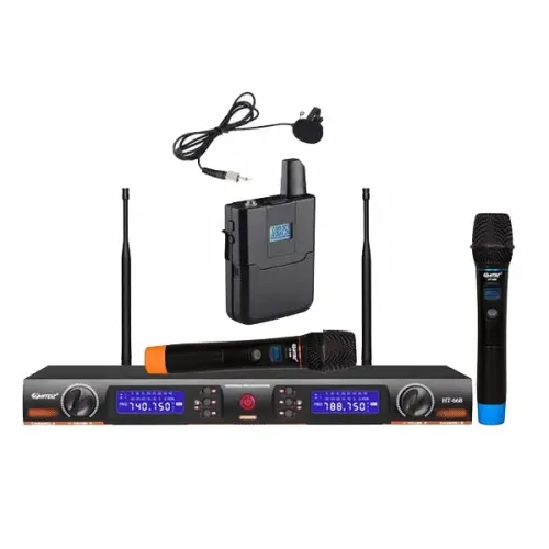 HTDZ HT-66B UHF Wireless Microphone System (1 Hand + 1 Tie or 2 Hand) HTDZ HT-66B UHF Wireless Microphone System (1 Hand + 1 Tie or 2 Hand)