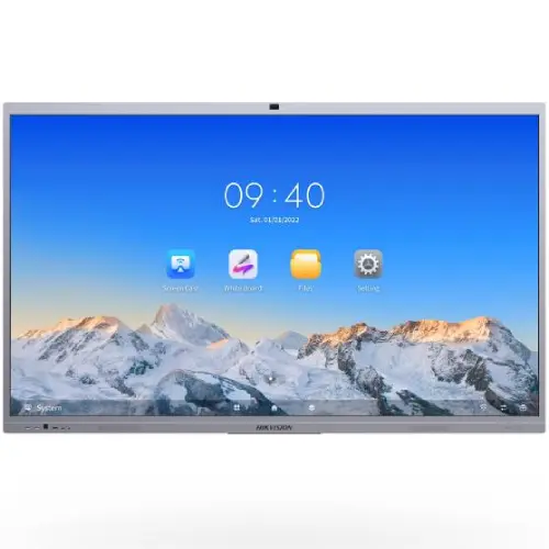 Hikvision DS-D5C65RB-B 65 Inch 4K UHD Interactive Flat Panel Display with 8MP AI Camera & 8 Array Mic (For Android)