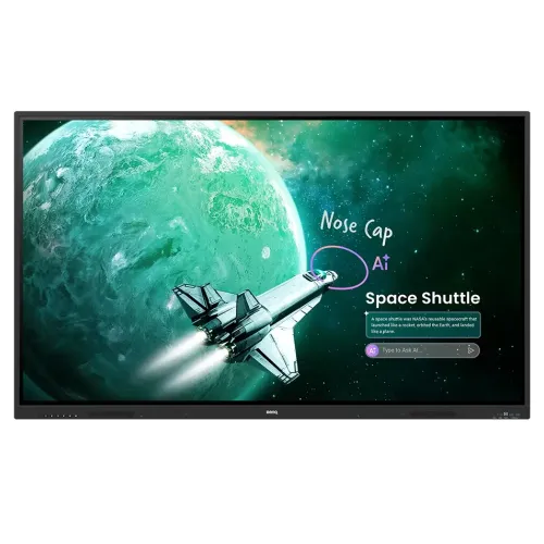 BenQ RE7505A 75 Inch 4K UHD Education Interactive Flat Panel Display with Additional Camera