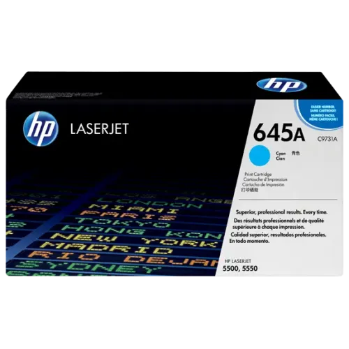 HP 645A Cyan Original LaserJet Toner Cartridge HP 645A Cyan Original LaserJet Toner Cartridge