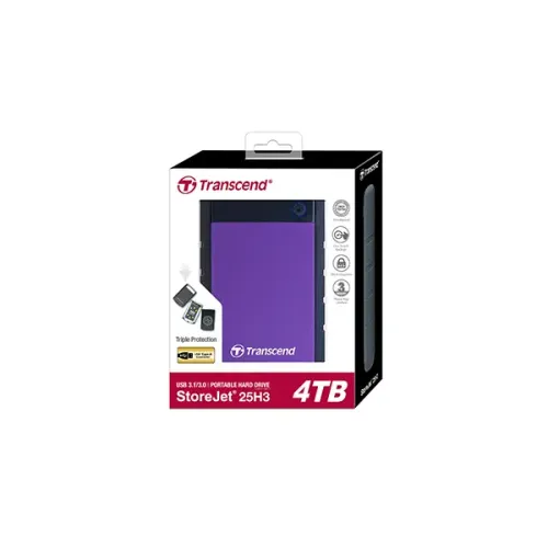Transcend StoreJet 25H3 4TB USB 3.1 External 2.5