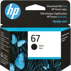 HP 67 Black Original Ink Cartridge HP 67 Black Original Ink Cartridge