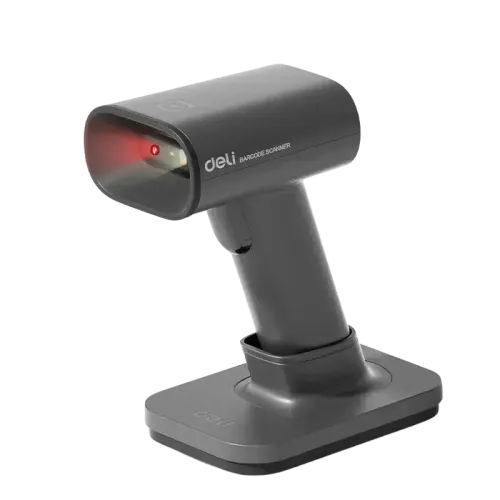 Deli ES228WB Handheld Wireless Barcode Scanner With Stand