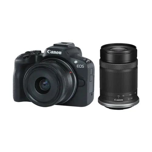 Canon EOS R50 Mirrorless Camera With 18-45mm & 55-210mm Lens Canon EOS R50 Mirrorless Camera With 18-45mm & 55-210mm Lens