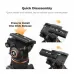 K&F Concept KF31.125 BV50 Fluid Video Head for Tripod