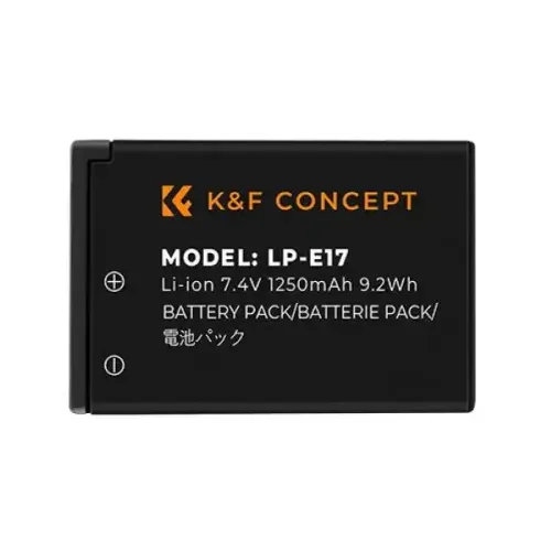 K&F Concept LP-E17 Camera Battery for Canon Camera K&F Concept LP-E17 Camera Battery for Canon Camera