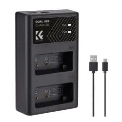 K&F Concept LP-E17 Dual Slot Battery Charger with Type-C Cable K&F Concept LP-E17 Dual Slot Battery Charger with Type-C Cable