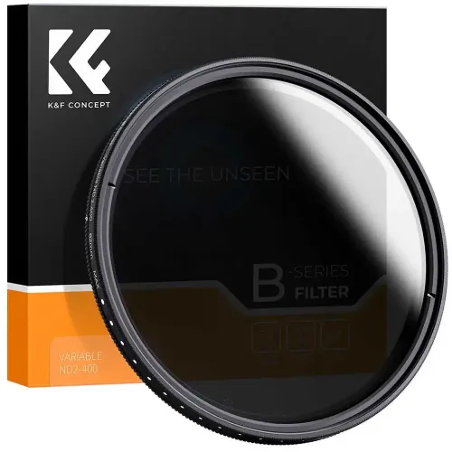 K&F Concept ND2-ND400 82mm Fader Slim Professional Variable Neutral Density Camera Lens Filter K&F Concept ND2-ND400 82mm Fader Slim Professional Variable Neutral Density Camera Lens Filter