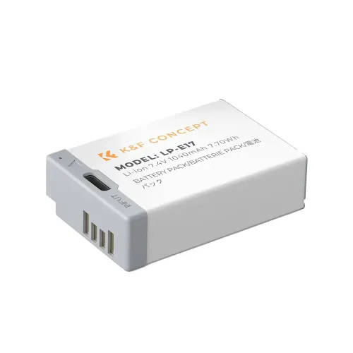 K&F Concept LP-E17 1040mAh Type-C Camera Battery (Single Pack) K&F Concept LP-E17 1040mAh Type-C Camera Battery (Single Pack)