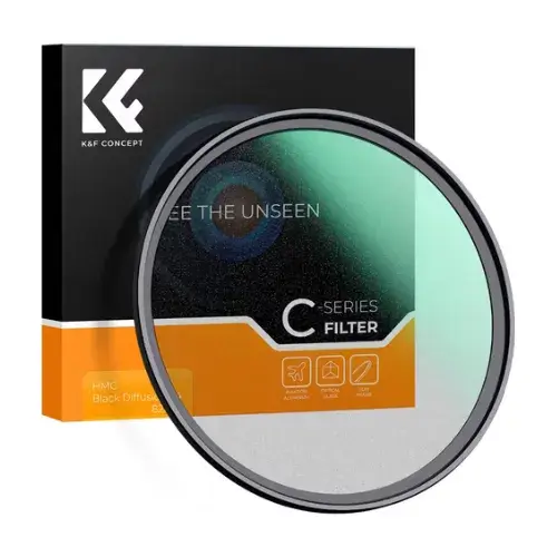 K&F Concept 40.5mm C-Series HMC 1/4 Black Diffusion/Black Mist Camera Lens Filter K&F Concept 40.5mm C-Series HMC 1/4 Black Diffusion/Black Mist Camera Lens Filter