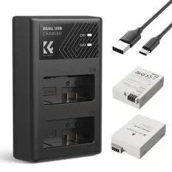 K&F Concept LP-E8 Dual Battery and Dual Slot Charger K&F Concept LP-E8 Dual Battery and Dual Slot Charger