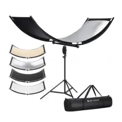K&F Concept KF18.0012 4-in-1 U-Shape Curved Foldable Lighting Reflector Panel With Carrying Bag K&F Concept KF18.0012 4-in-1 U-Shape Curved Foldable Lighting Reflector Panel With Carrying Bag