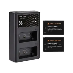 K&F Concept LP-E17 Battery and Dual Slot Battery Charger Kit K&F Concept LP-E17 Battery and Dual Slot Battery Charger Kit