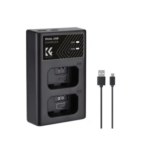 K&F Concept NP-FW50 Dual Slot Battery Charger Kit K&F Concept NP-FW50 Dual Slot Battery Charger Kit