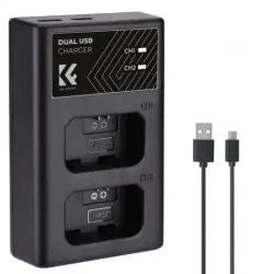 K&F Concept NP-FW50 Dual Slot Quick Charger K&F Concept NP-FW50 Dual Slot Quick Charger