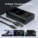 K&F Concept NP-FZ100 Dual Slot Camera Battery Charger With LCD Screen K&F Concept NP-FZ100 Dual Slot Camera Battery Charger With LCD Screen