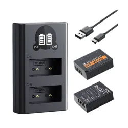 K&F Concept NP-W126 Dual Battery & Dual Slot Charger K&F Concept NP-W126 Dual Battery & Dual Slot Charger